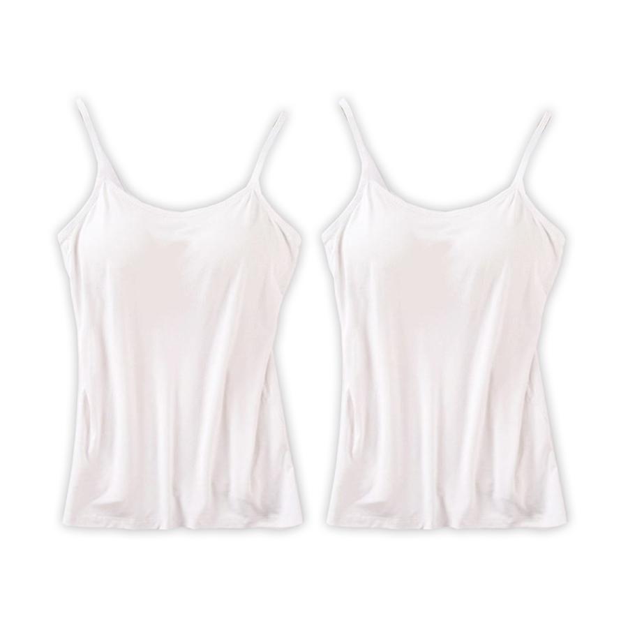 お得な2枚セット！ ブラトップ カップ付きキャミソール ブラキャミソール カップ付き ブラキャミ キャミソール インナー ノンワイヤー | ブランド登録なし | 02