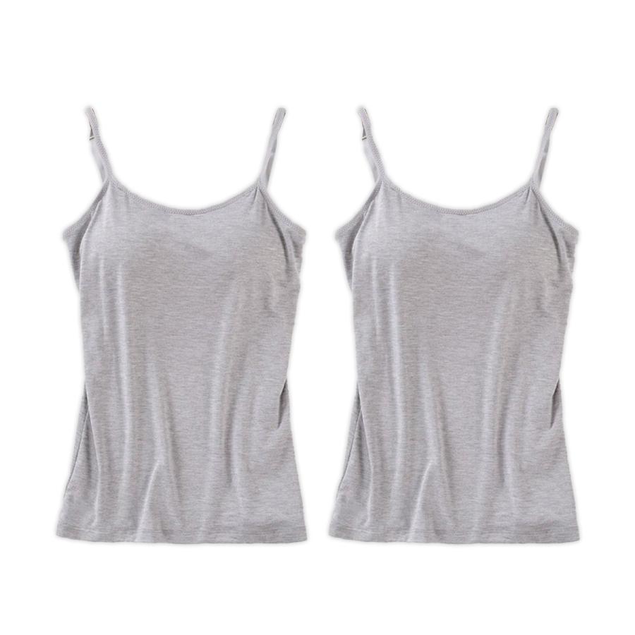 お得な2枚セット！ ブラトップ カップ付きキャミソール ブラキャミソール カップ付き ブラキャミ キャミソール インナー ノンワイヤー | ブランド登録なし | 03