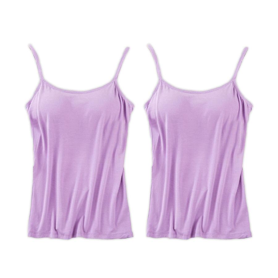 お得な2枚セット！ ブラトップ カップ付きキャミソール ブラキャミソール カップ付き ブラキャミ キャミソール インナー ノンワイヤー | ブランド登録なし | 05