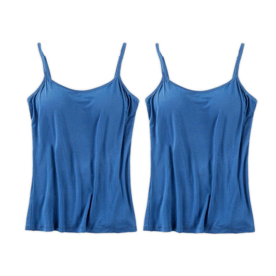 お得な2枚セット！ ブラトップ カップ付きキャミソール ブラキャミソール カップ付き ブラキャミ キャミソール インナー ノンワイヤー | ブランド登録なし | 06