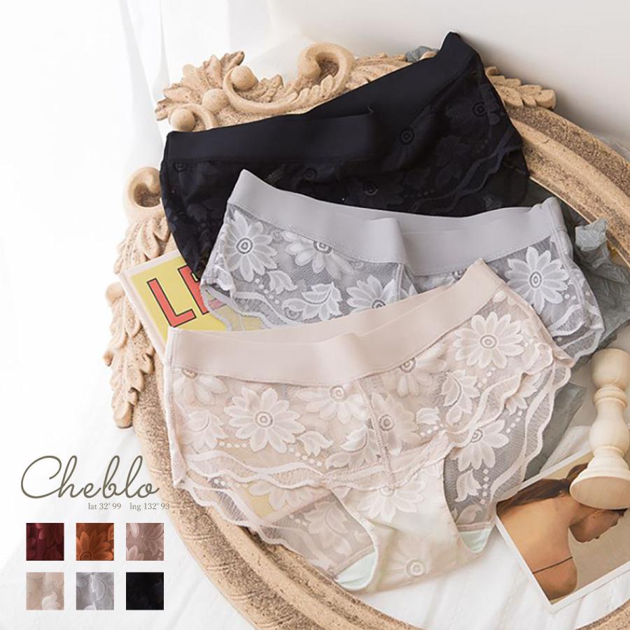 花柄レースショーツ 花柄ショーツ シースルーショーツ シースルー ショーツ 通販