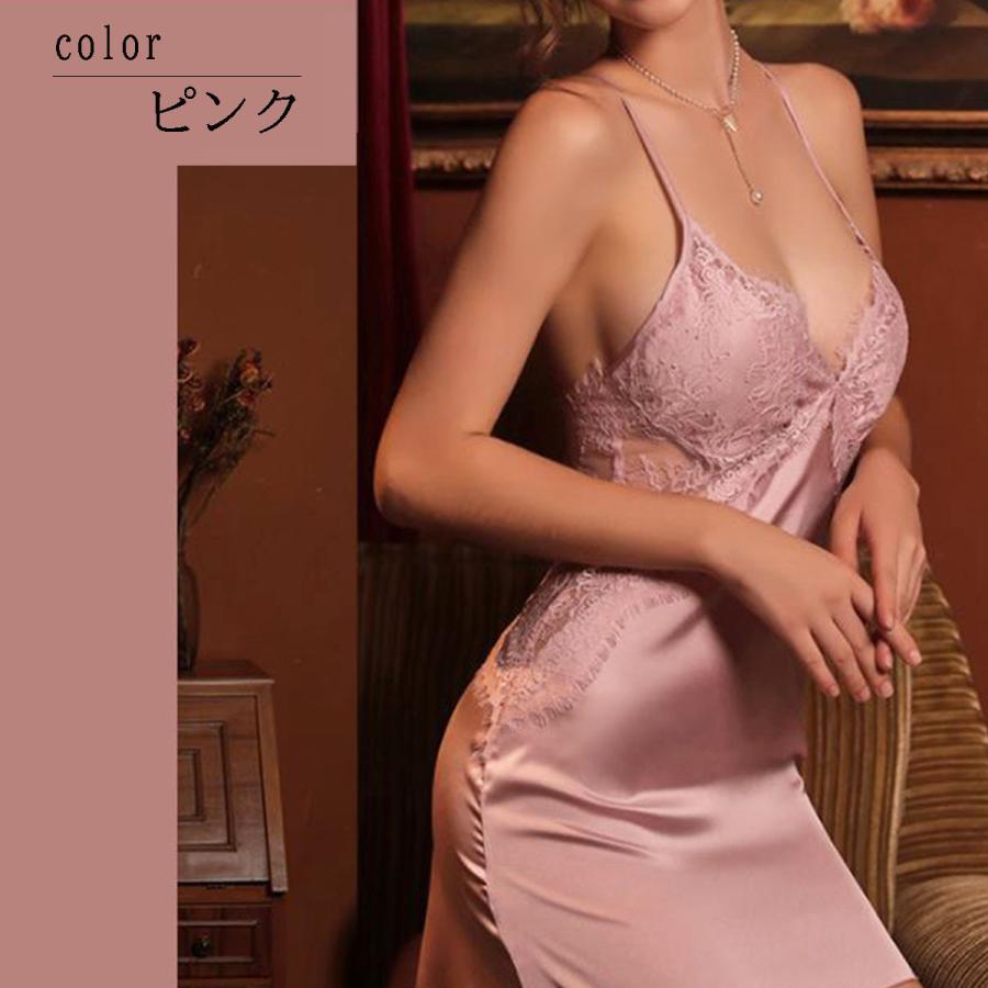 国内発送!!【Marjolaine】Valeria セクシー シルク ネグリジェ Sexy satin and lace nightie - Valéria satin nightie Black