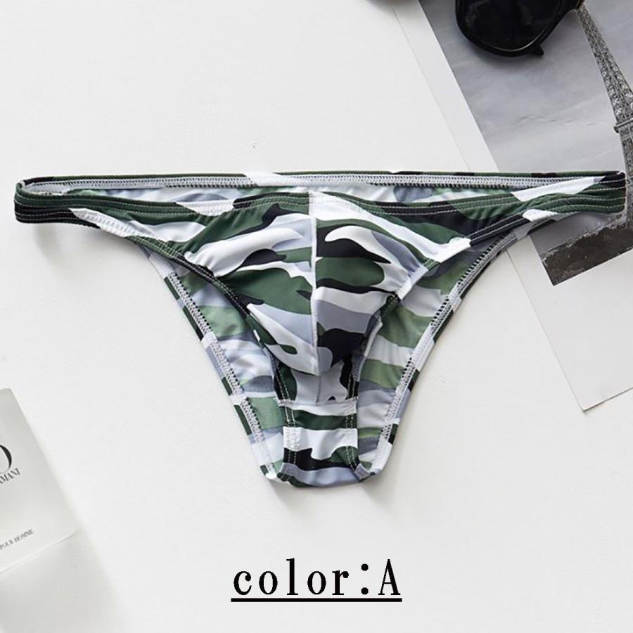 メンズビキニ 男性ビキニショーツ ビキニブリーフ メンズ下着 メンズショーツ ビキニ メンズセクシー下着 サラサラ チェック柄 迷彩柄 花柄 | ブランド登録なし | 01