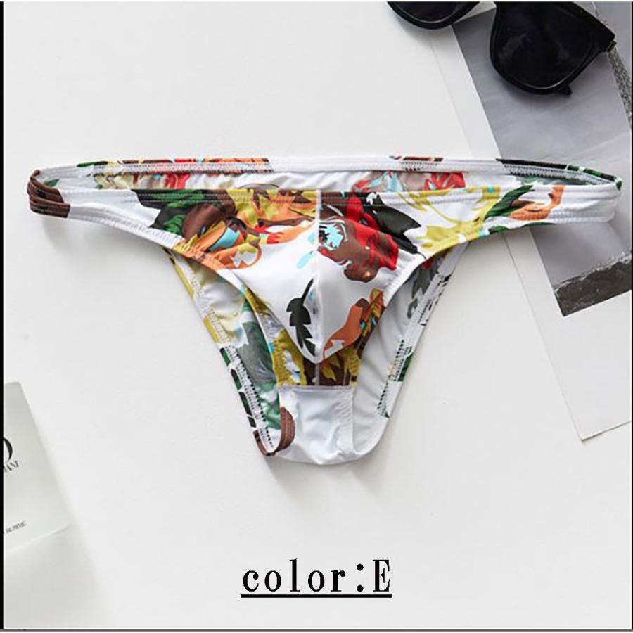 メンズビキニ 男性ビキニショーツ ビキニブリーフ メンズ下着 メンズショーツ ビキニ メンズセクシー下着 サラサラ チェック柄 迷彩柄 花柄 | ブランド登録なし | 05