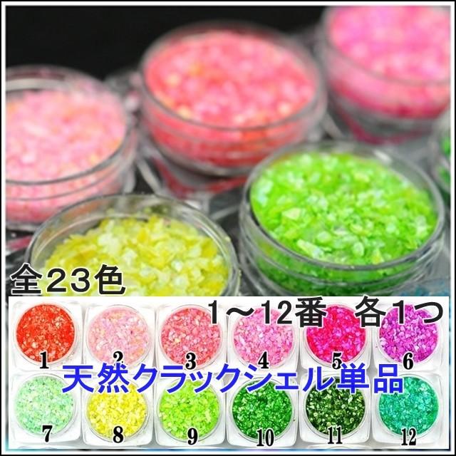 品質は非常に良い 天然貝 クラックシェル 1 12ａ 23色 ネイル レジン素材 プラバン 素材 レジン混入素材 グロー プラ板 レジン