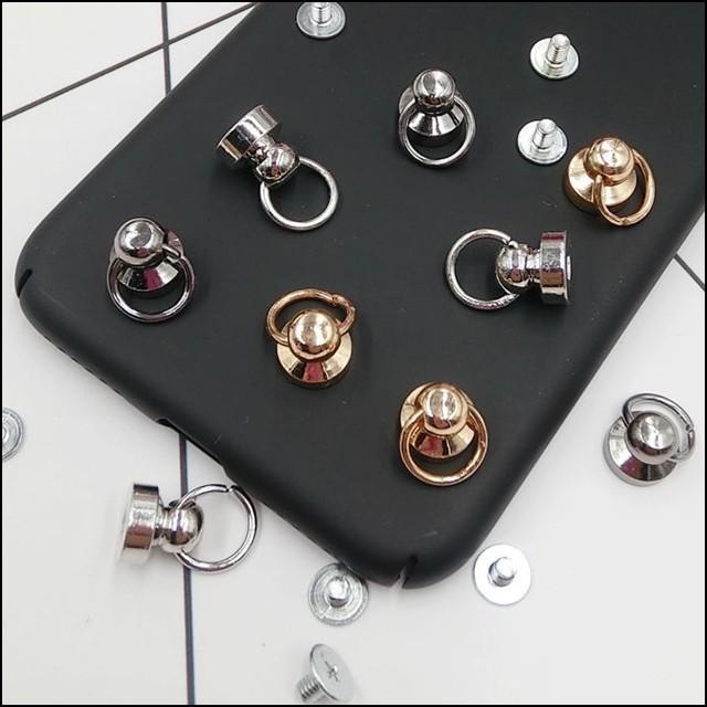 スマホデコ スマホリング パーツ フック用丸型金具 1 0 ２色 キーホルダー金具 リング スマホ デコ キーホルダー フック金具 ぽちの家 通販 Yahoo ショッピング