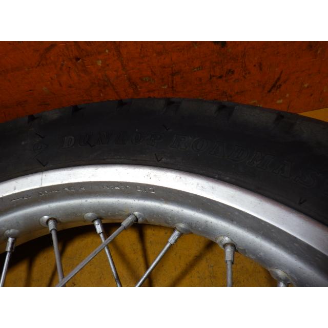 sr400 リア アルミ 16インチ ホイール タイヤ付きダブルホワイトリボン