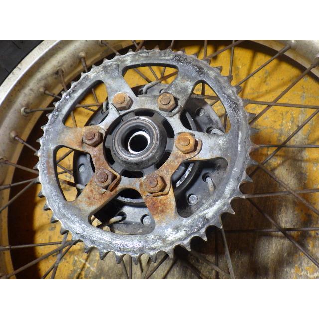 63381 ヤマハ 1KH-028〜 セロー225 '87 キック車 純正 リアホイール