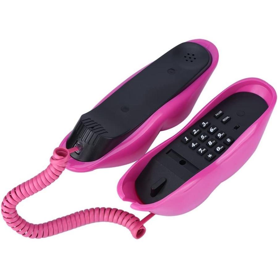 市場 固定電話 自宅およびオフィス用電話機 おしゃれ 有線電話 唇の形 電話