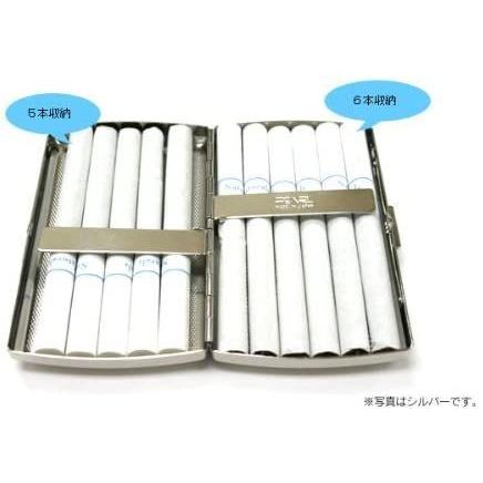 坪田パール タバコ ケース キングサイズ/ショート(85mm) 10~12本収納 スリム ゴールドサテン 1-21126-41 85mm 12本収納 坪田パール タバコ ケース キングサイズ/ショート スリム ゴールドサテン