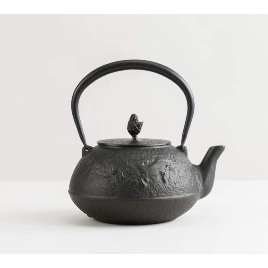 96%OFF!】岩鋳 Iwachu 鉄瓶 南部鉄器 黒焼付 14型馬肌 直火用 1.5L