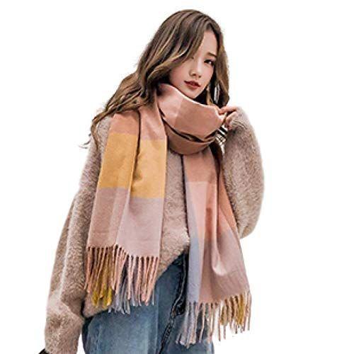 ラパンセ 大判 カシミヤ チェック 保温 防寒 レディース マフラー ストール スカーフ 厚手 結婚式 Or5 ファッション