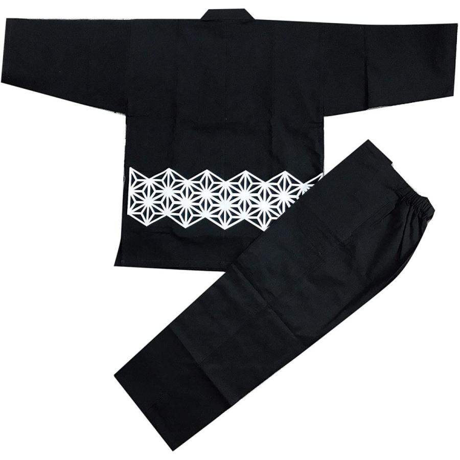 江戸てん 作務衣 久留米紬織り 日本製 高級 つむぎプリント作務衣 素材 