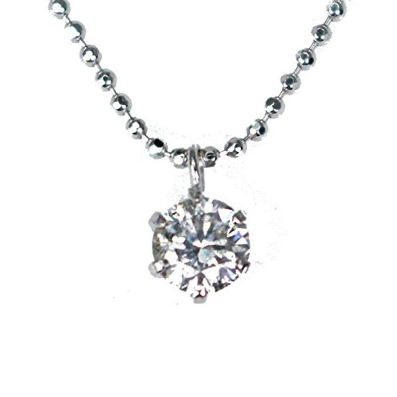 KASHIMA純プラチナ台 0.3ct ダイヤモンド 一粒石 プチ ペンダント ネックレス