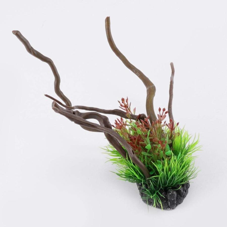 Ledmomo 人工水草 隠れ家 癒し水景 プラスチック植物 フェイクプラント 水景流木 枝 水槽飾り アクアリウムレイアウト 観賞魚 熱帯 ぽちょん堂 通販 Yahoo ショッピング