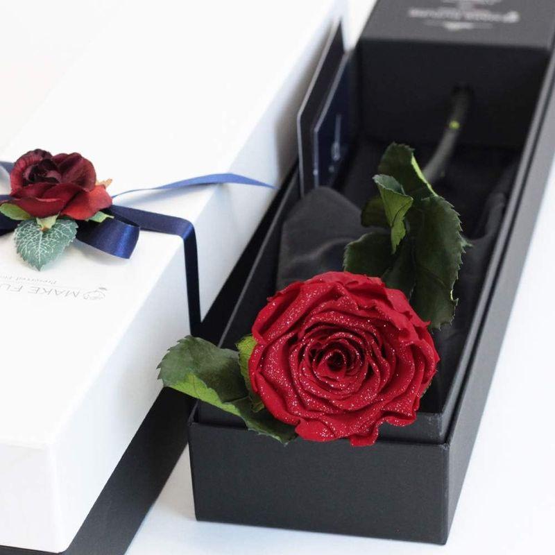 Makefuture Diamond Rose プリザーブドフラワー 花 誕生日 一輪 バラ プロポーズ ダイヤモンドローズ アモローサ (｜pochon-do｜09