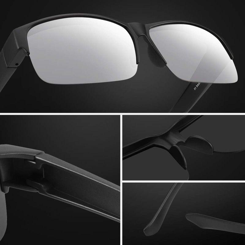 Br'Guras 眼鏡OK メガネの上から掛けられるオーバーサングラス メンズ レディース 兼用 ハーフリムタイプ 偏光 UV400 紫外｜pochon-do｜05