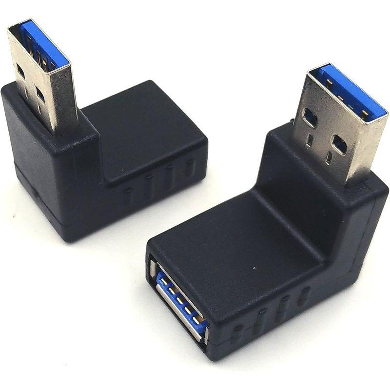 Poyiccot USB 3.0アダプタ USB L型 変換アダプタ、上向き/下向き USB L字 Type A 直角 方向変換 90度 U｜pochon-do｜03