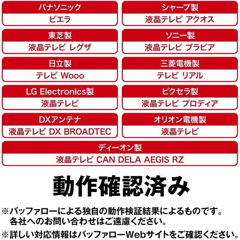 BUFFALO 外付けハードディスク 2TB TV録画用HDD採用 みまもり合図forAV対応 24時間連続録画 日本製 HDV-LLD2U｜pochon-do｜04