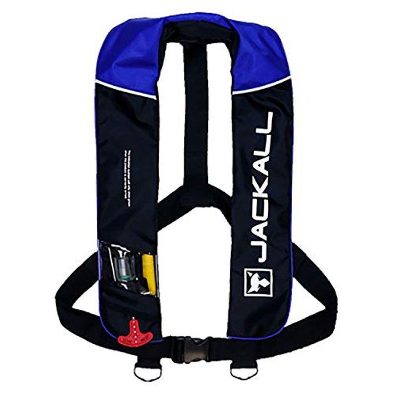 開店祝い Jackall ジャッカル 自動膨張式 ライフジャケット ブラック ブルー Jk25rs ブラック ブルー 70 100cm 工場直送 Frankies Al