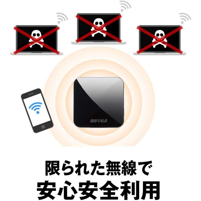 BUFFALO 無線LAN親機 11ac/n/a/g/b 433/150Mbps トラベルルーター ターコイズブルー WMR-433W2-T｜pochon-do｜08