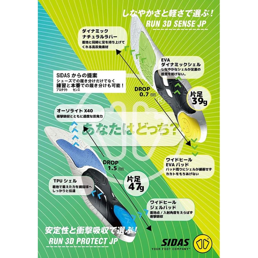 SIDASシダスラン3Dセンス M(25.0cm-26.5cm) 317708103 ランニング トレイルラン 軽量 しなやかさ アーチ｜pochon-do｜03