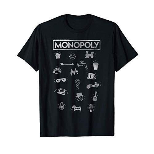 Monopoly Pieces Icon Stack Tシャツ