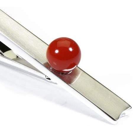 血赤珊瑚 ネクタイピン 丸玉 メンズ 無染色 SANSUI SANSUI ネクタイピン 丸玉 メンズ 無染色