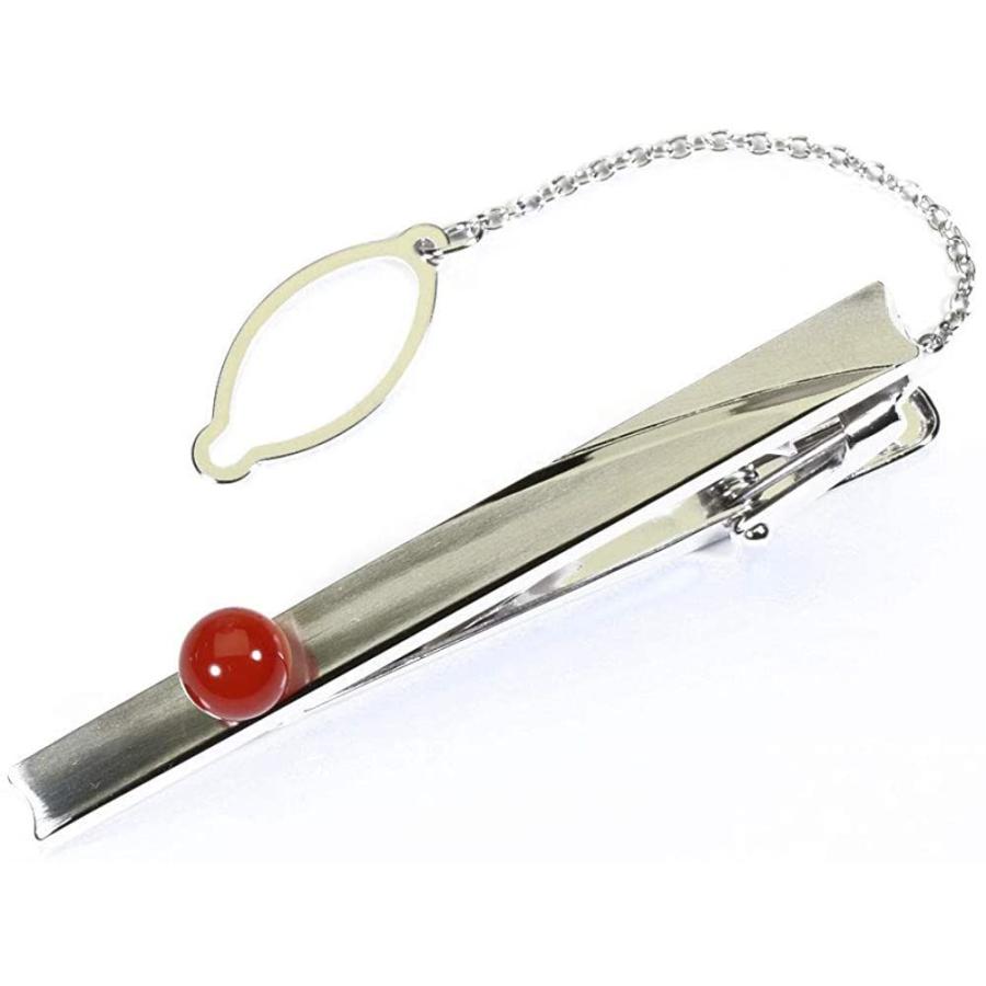 血赤珊瑚 ネクタイピン 丸玉 メンズ 無染色 SANSUI SANSUI ネクタイピン 丸玉 メンズ 無染色