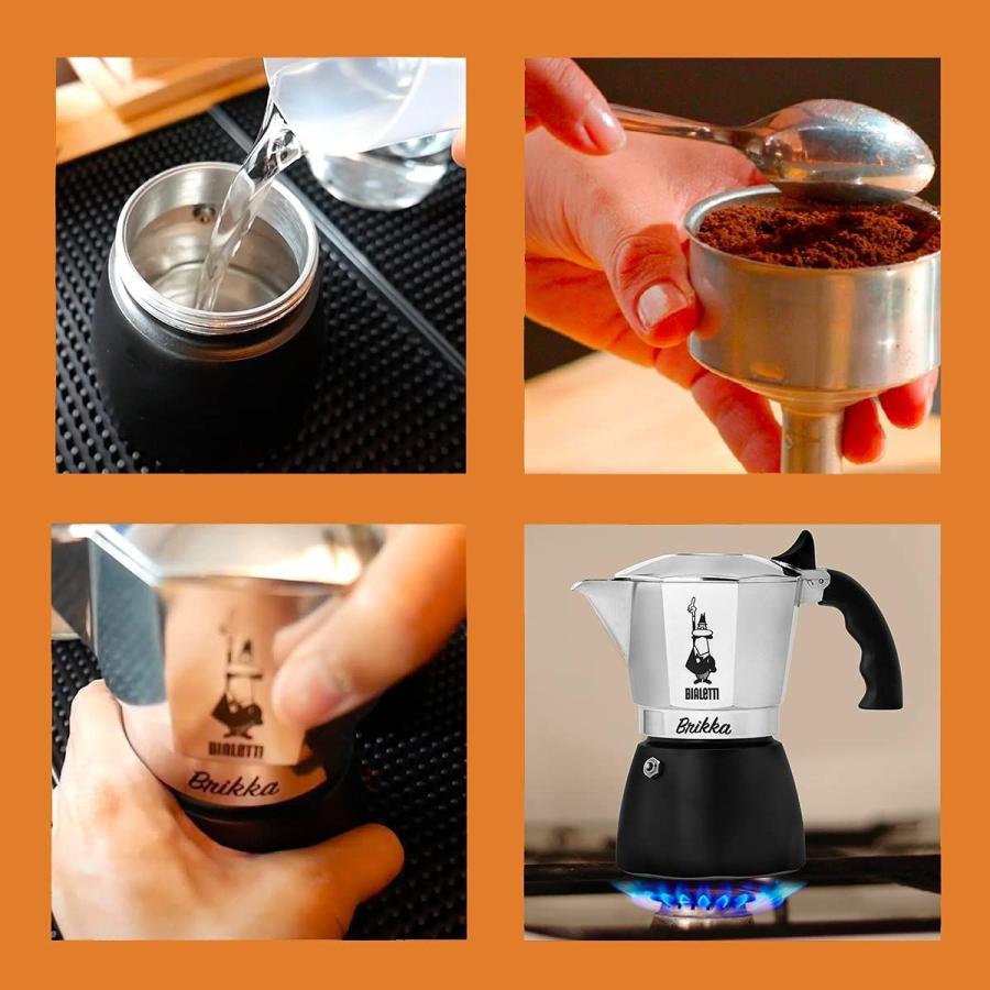 BIALETTI ビアレッティ 直火式エスプレッソメーカー ブリッカ 4cup用 877923 コーヒー、ティー用品 ビアレッティブリッカ4cup直火式エスプレッソメーカー