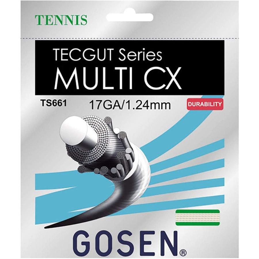 ゴーセン(GOSEN) MULTI CX 17(1.24mm) 12.2m×20張入り TS661NA20P ナチュラル 124｜pochon-do｜03