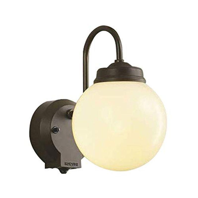 コイズミ照明 人感センサ付ポーチ灯 タイマーON-OFFタイプ 白熱球60W相当 茶色塗装 AU40250L
