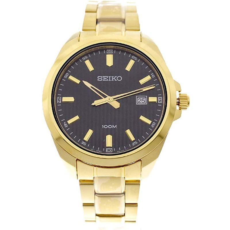 セイコー SEIKO 腕時計 SUR282P1 クォーツ ブラック ゴールドメンズ 並行輸入品｜pochon-do｜04