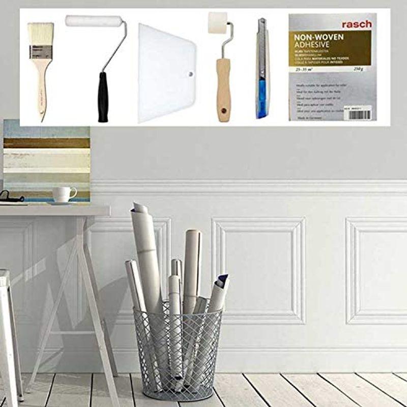 モールディング腰壁紙はじめてセット 90cm 10m 初心者 壁紙 腰壁 輸入 壁紙 初心者 住宅設備 Diy モールディング はじめてセット おしゃれ ぽちょん堂 道具付き インポート正規品の