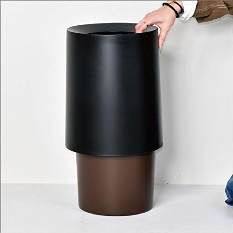 2022高い素材  イデアコ ゴミ箱 チューブラー オム 11.4L (2個セット， ローズウッド)