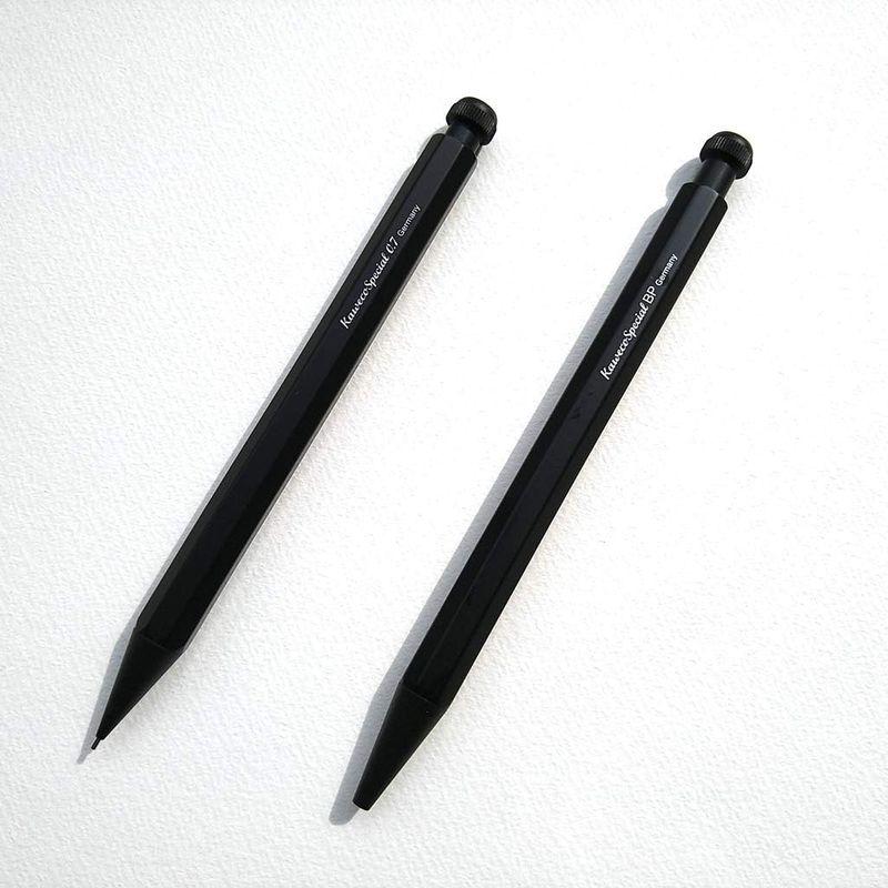 カヴェコ KAWECO SPECIAL スペシャル ボールペン＋シャープペンシル0.7mm ２本セット ブラック 細身のボディーにクラシ｜pochon-do｜02