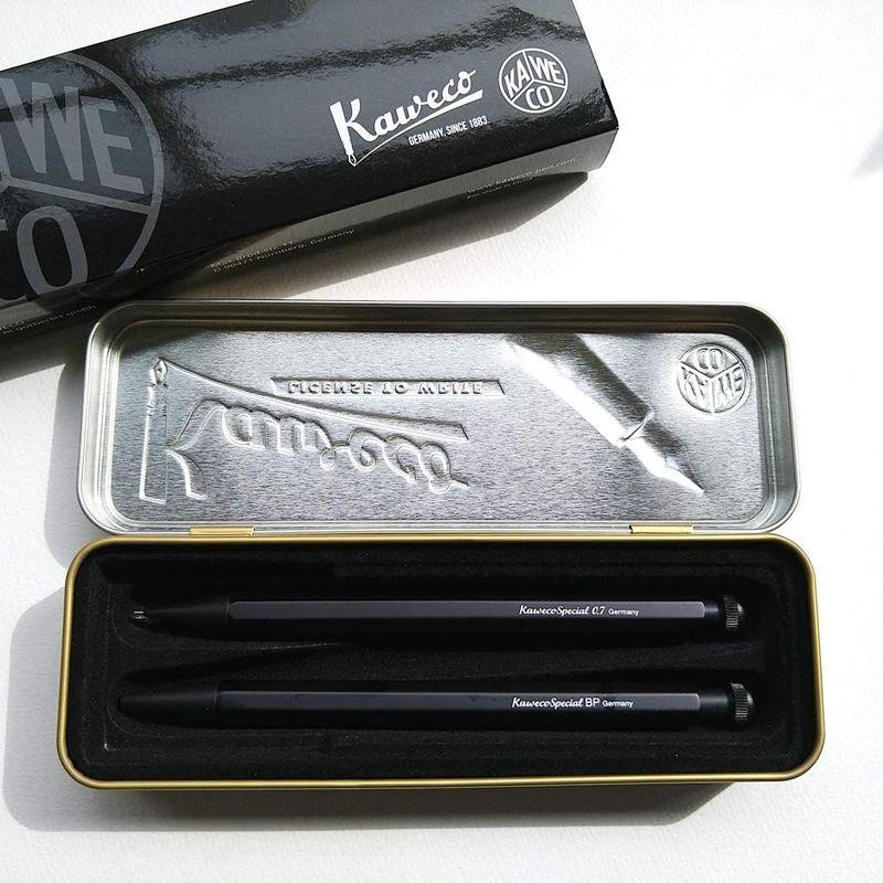 カヴェコ KAWECO SPECIAL スペシャル ボールペン＋シャープペンシル0.7mm ２本セット ブラック 細身のボディーにクラシ｜pochon-do｜04