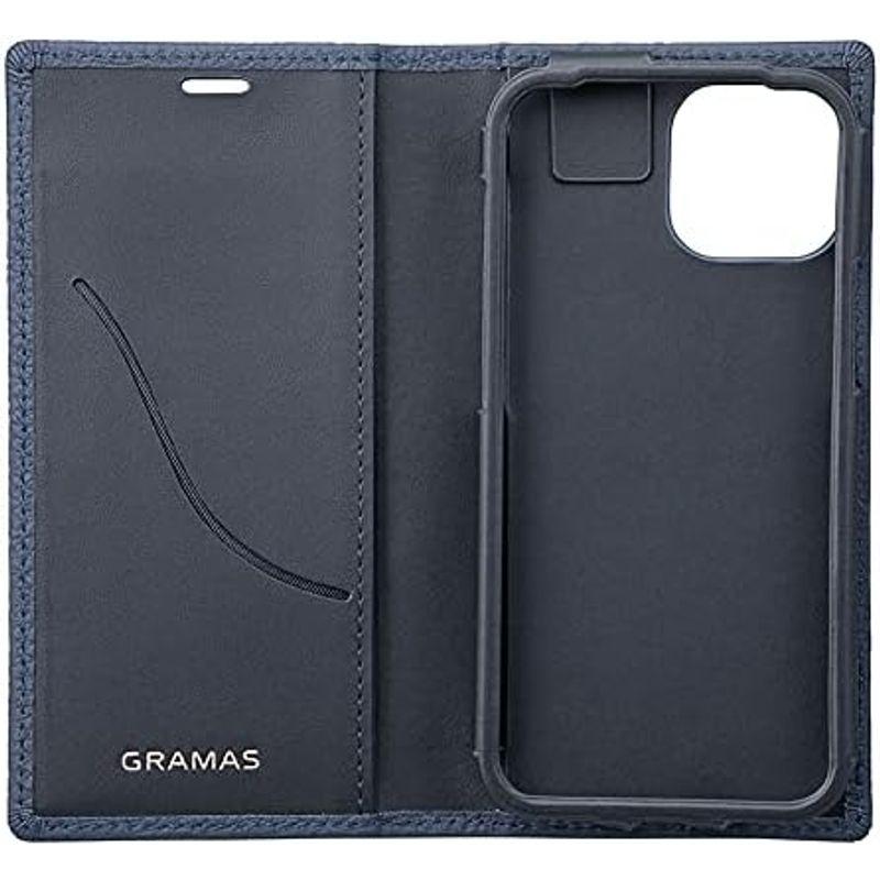 GRAMAS グラマス iPhone13 mini ケース レザー 本革 手帳 German Shrunken-calf Genuine L｜pochon-do｜04