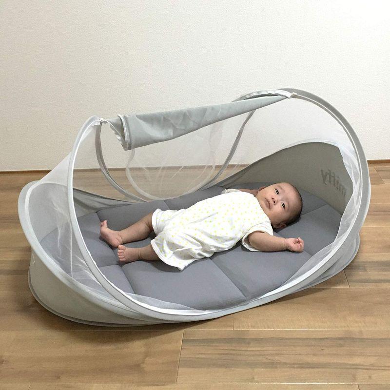 新作ウエア 西川リビング ミッフィー コンパクトベッド お昼寝 持ち運び可能 専用バック付き グレー 90x60x45センチメートル X 1 151 蚊帳 Www Gatorheatandair Com