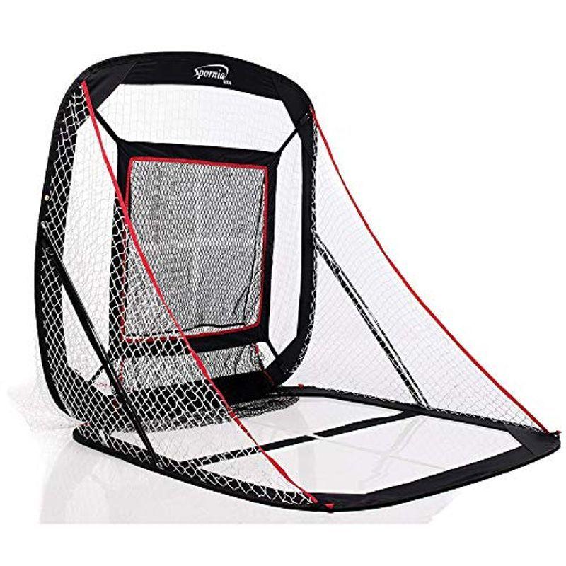 Spornia バッティングネット 黒 収納バッグ付き　野球　ゴルフ　スポーツ Spornia バッティングネット 黒 収納バッグ付き 野球 ゴルフ スポーツ