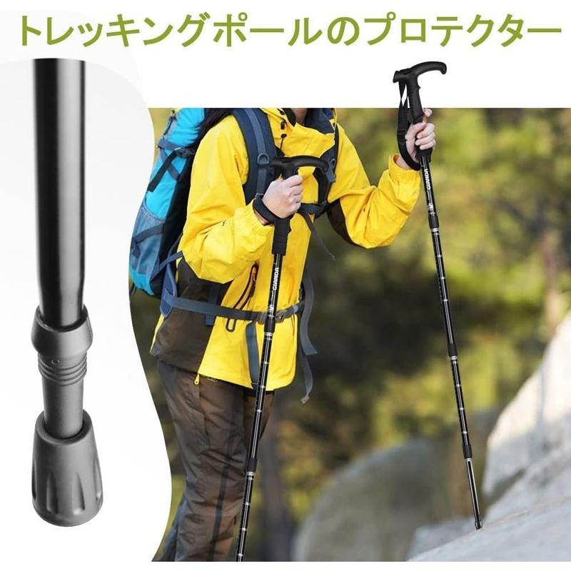 6個セットトレッキングポール キャップ セット ラバーキャップ 登山杖ストック保護 滑り止め ウォーキングポール キャップ 端末保護キャップ｜pochon-do｜08