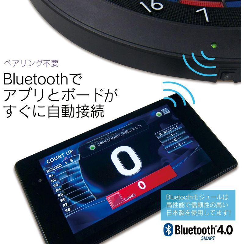オンライン対戦搭載/静音化リニューアル版GRAN BOARD dash グリーン/レッド -Bluetoothでスマホと連動 家庭用電子ダー｜pochon-do｜12