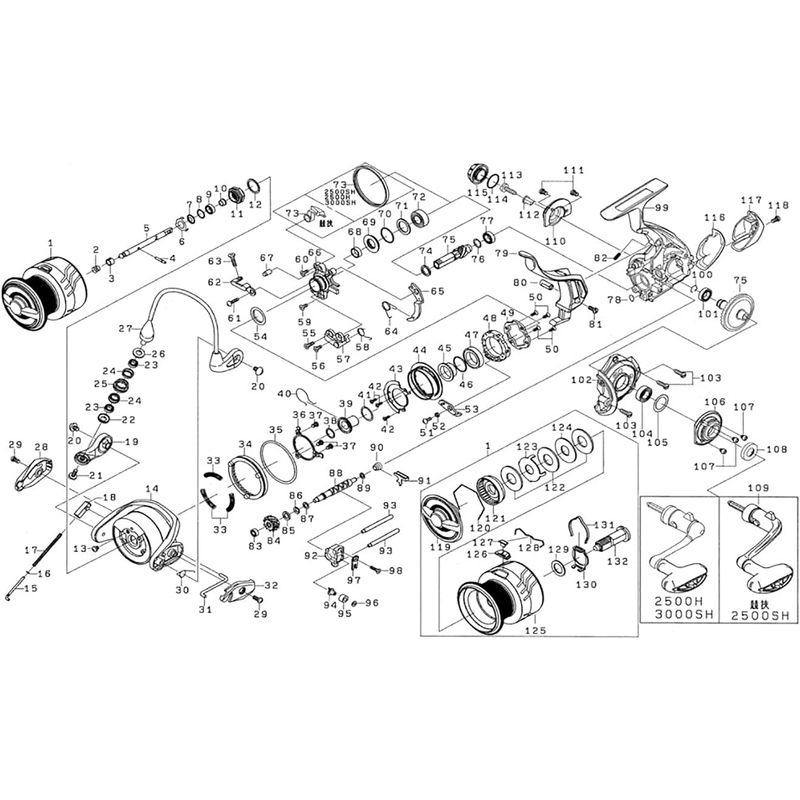 ダイワ(DAIWA) 純正パーツ 20 インパルト 3000SH-LBD スプール 部品番号 1 部品コード 128D93｜pochon-do｜04