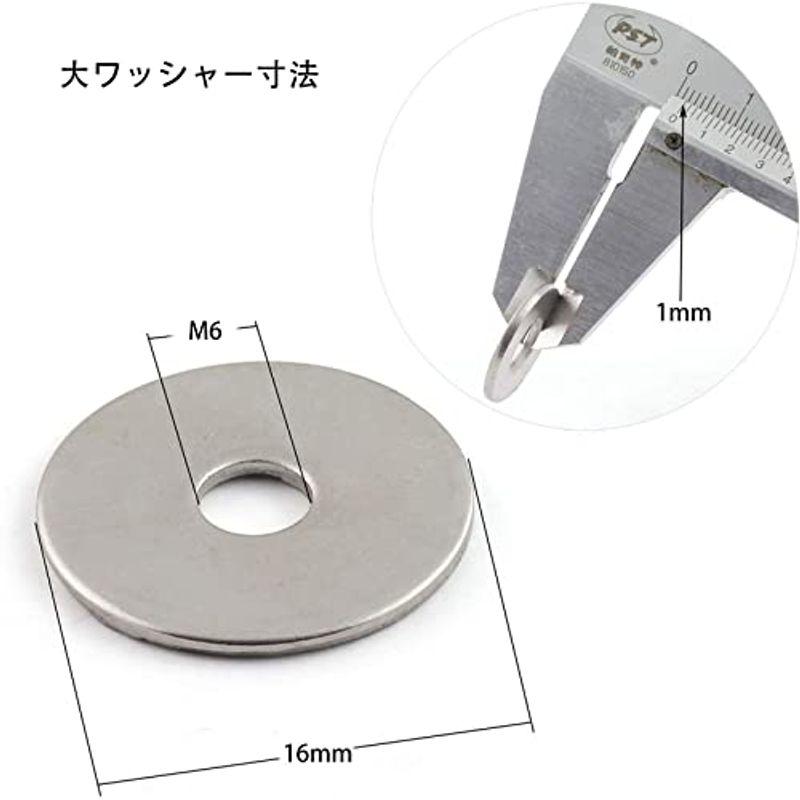 平ワッシャー フラットワッシャー 平座金 ガスケットファスナー (M4×16mm×1mm)50個入り｜pochon-do｜04