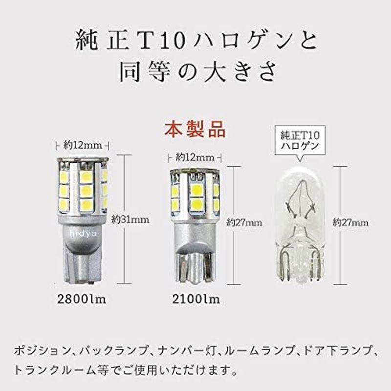 HID屋 T10 LED ポジションランプ 爆光 2100lm バックランプ ナンバー灯 ルームランプ ライセンス ドア下ランプ トランクル｜pochon-do｜09