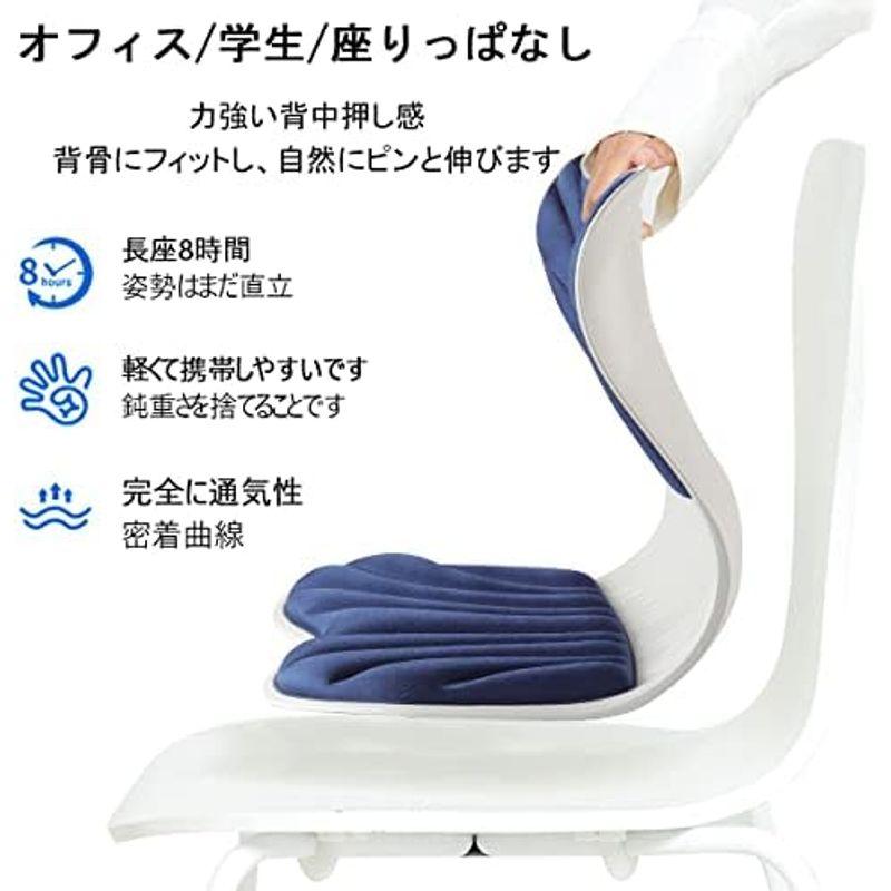 Holotap 姿勢サポートチェア 姿勢調整 ポータブル 折り畳み式 椅子 猫背を防ぐ 防止 腰が疲れる 腰当て クッション 骨盤サポート｜pochon-do｜12