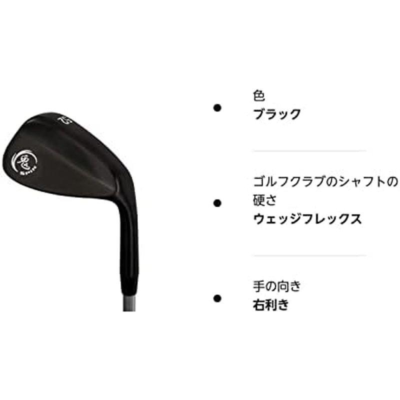 鬼スピン ウェッジ ブラックエディション ゴルフクラブ 角溝 スピン Wedge ブラックPVD仕上げ スチールシャフト 豊富なロフトバリエ｜pochon-do｜14