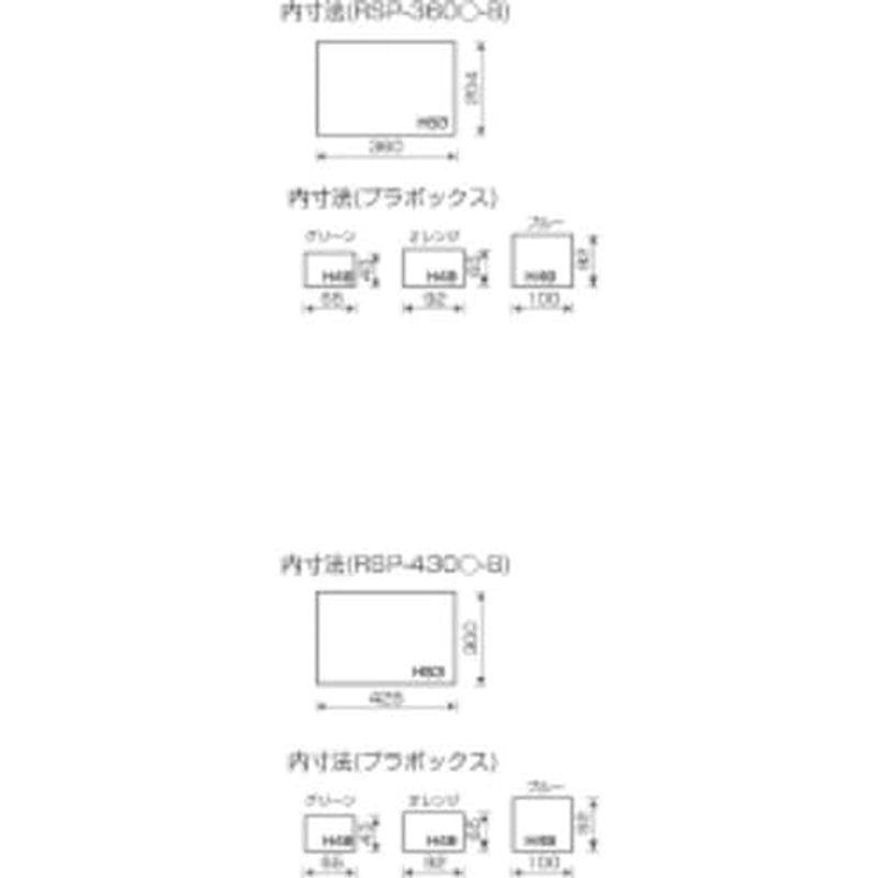 リングスター パーツボックス スチール製 ブルーRSP-430A L430×W303×H54mm｜pochon-do｜02