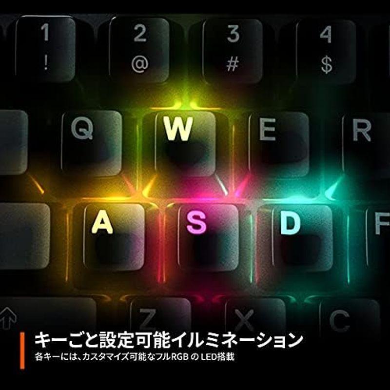 SteelSeries ゲーミングキーボード 有線 ハイブリッドメカニカルスイッチ 日本語配列 有機ELディスプレイ搭載 Apex 5 64｜pochon-do｜07