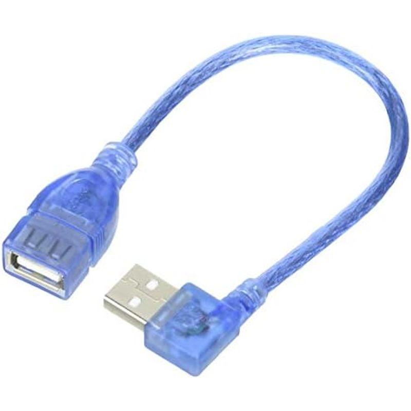 変換名人 USB(A)延長ケーブル 横向きL型・オス - メス 20cm USBA-CA20RL｜pochon-do｜03